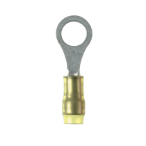 Ring Terminal, nylon insulated, 26 - 22 AWG, #10 stud size Ring Terminal, nylon insulated, 26 - 22 AWG, #10 stud size
