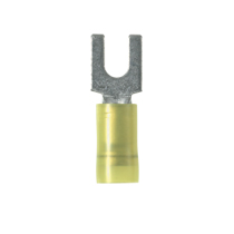 Fork Terminal, funnel entry, nylon insulated, 12 - 10 AWG, #1... Fork Terminal, funnel entry, nylon insulated, 12 - 10 AWG, #1...