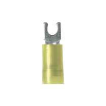 Short Locking Fork Terminal, nylon insulated, 12 - 10 AWG, #1... Short Locking Fork Terminal, nylon insulated, 12 - 10 AWG, #1...