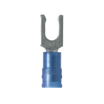 Locking Fork Terminal, wide tongue, nylon insulated, funnel e...