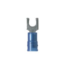 Short Locking Fork Terminal, nylon insulated, 16 - 14 AWG, #1... Short Locking Fork Terminal, nylon insulated, 16 - 14 AWG, #1...