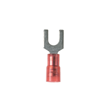 Fork Terminal, funnel entry, nylon insulated, 22 - 18 AWG, #1... Fork Terminal, funnel entry, nylon insulated, 22 - 18 AWG, #1...
