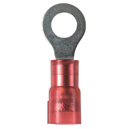 Ring Terminal, narrow tongue, nylon insulated, 12 - 18 AWG, #... Ring Terminal, narrow tongue, nylon insulated, 12 - 18 AWG, #...
