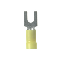 Fork Terminal, vinyl insulated, 14 - 10 AWG, 1/4" stud size, ...