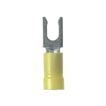 Locking Fork Terminal, vinyl insulated, 12 - 10 AWG, #10 stud...