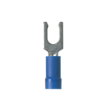 Locking Fork Terminal, vinyl insulated, 18 - 14 AWG, #10 stud...