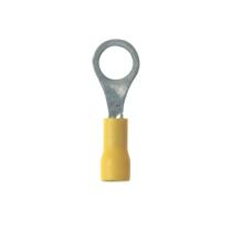 Ring Terminal, vinyl insulated, 26 - 22 AWG, #10 stud size, f...