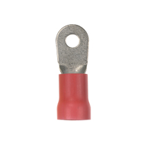 Ring Terminal, large wire, vinyl insulated, 2 AWG, 3/8" stud siz