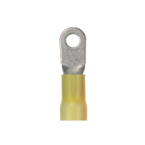 Ring Terminal, large wire, vinyl insulated, 4 AWG, #10 stud size Ring Terminal, large wire, vinyl insulated, 4 AWG, #10 stud size