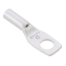 Copper Compression Lug, 1 Hole, #10 AWG, Long Barrel, 1/4" (6...