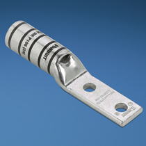 Copper Compression Lug, 2 Hole, 750 kcmil, Narrow Tongue, 1/2...
