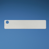 Marker Tag, 304 SS, 1 Hole, 3.50" (89mm) x .75" (19mm) x .010... Marker Tag, 304 SS, 1 Hole, 3.50" (89mm) x .75" (19mm) x .010...