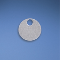 Marker Tag, 304 SS, Circle, 1 Hole, 1.0" (25mm) x .035" (.89mm)